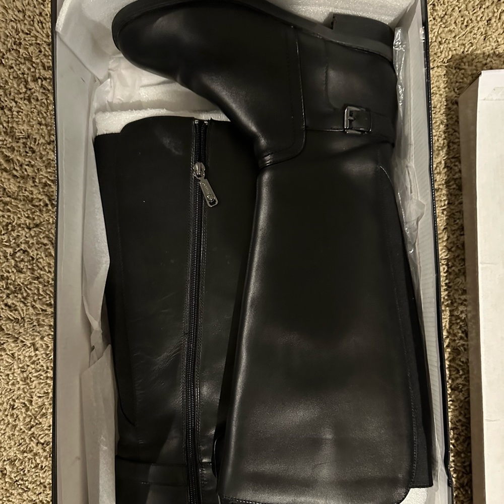 Black leather boots - Blondo Evie